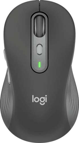 Мышь Logitech M750 L Large, оптическая, беспроводная, USB, графитовый [910-006266]